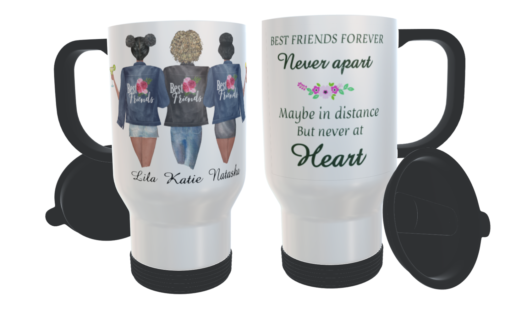 3 Best Friends Forever Travel Mug